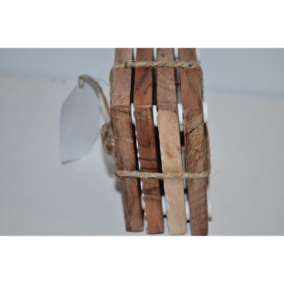 Thirstystone Wood Coasters 4 pc Square Chevron Stripe pattern - Picture 5 of 8